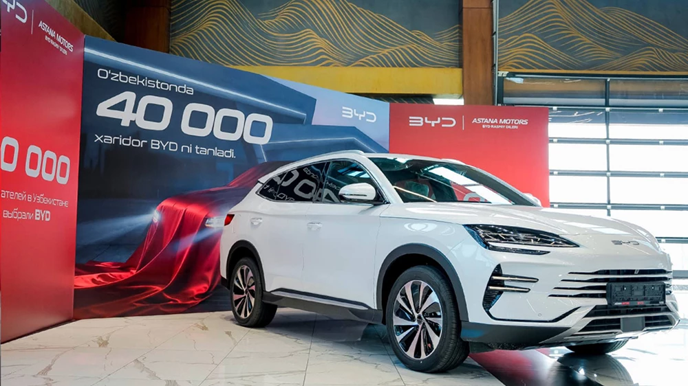  Цена гибридного BYD Atto 8 стала известна в Узбекистане. Кроссовер уже можно купить