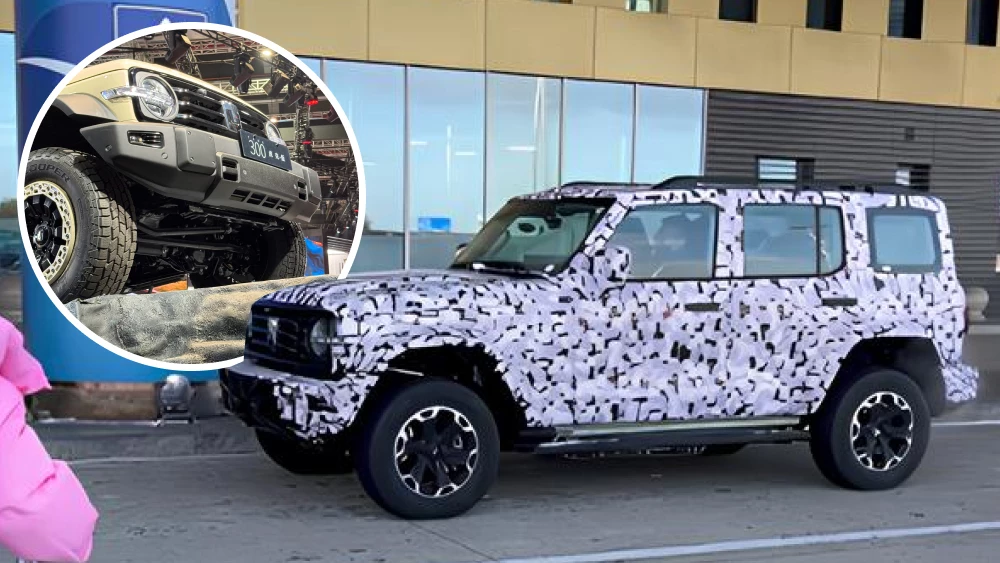  GWM тестирует удлиненный Tank 300 в Китае. Его готовят к сложному бездорожью
